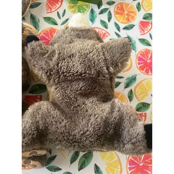 Three vintage plush hand puppets, jack rabbit, raccoon and frog folkmanis, dakin - Picture 15 of 16